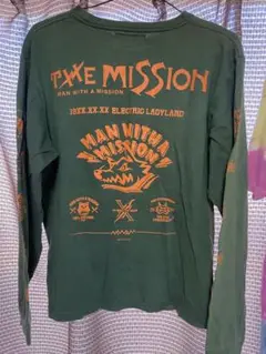 マンウィズ MAN WITH　A MISSION 長袖 ロンT バンド 緑