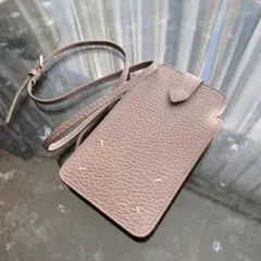 【新品】メゾン マルジェラ ネックストラップ付き iPhoneケース ピンク
