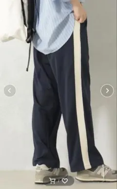 新品未使用　FOUND GOODトラックパンツ ネイビー M