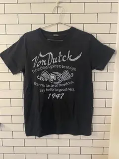 Von Dutch ボンダッチ　ブラック Tシャツ　Lサイズ y2k バイク