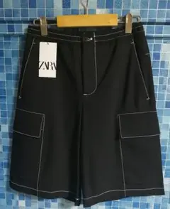 【新品未使用】完売 ZARA ワイド シェフパンツ ショートパンツ フレアパンツ