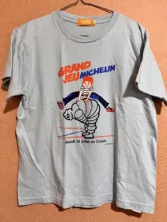 ミシュラン Tシャツ 水色 2004 レア　1点物　ヴィンテージ