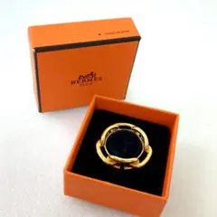 HERMES ヘルメス スカーフリング ゴールドカラー 【美品】