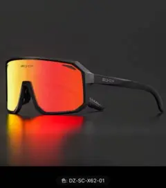 【新品】スポーツサングラスOrange/BLACK サイクリング野球 ランニング