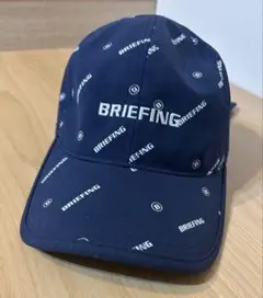 BRIEFING ネイビーキャップ リボン付き　モノグラム