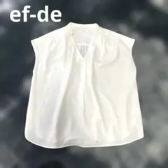 エフデ　ef-de ノースリーブ　カットソー　大きいサイズ