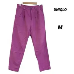 UNIQLO/ユニクロ/カジュアルカラーパンツ/リネンコットン混合/サイズM