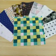 ★A132★ カットクロス/プリント生地/国産/25cm×25cm/10点