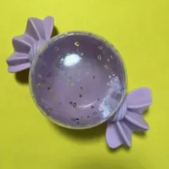 原宿　あめ　物入れ　パープル