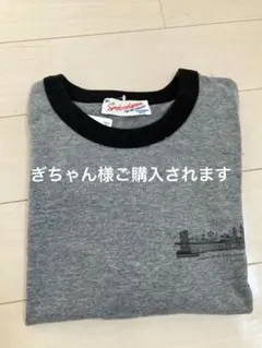 スピックアンドスパンspick and spanリンガーロゴTシャツ