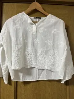 ZARA ザラ　レース　刺繍　ブラウス　Sサイズ