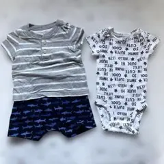 半袖ロンパース　2点セット　BabyGAP carter's 60 3M 半袖
