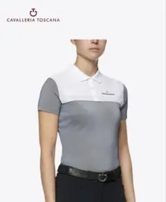 CAVALLERIA TOSCANA ポロシャツ グレー/ホワイト