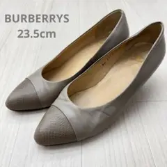 BURBERRYS バーバリー ツートン レザー パンプス 23.5cm