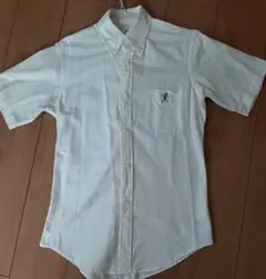 メンズ白シャツ　ナゲッツ　半袖シャツ