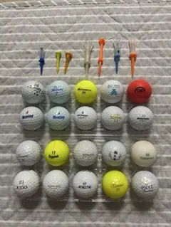 中古ティー付き混合ロストボール