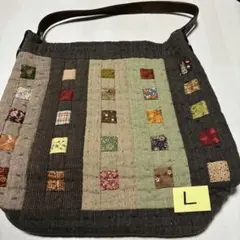 Ｌ　　パッチワーク　ハンドメイド　バッグ　トートバッグ