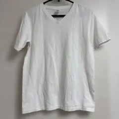 BEAMS ホワイト ＶネックTシャツ Mサイズ　白T