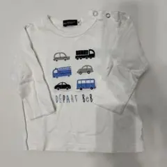 BeBe 車のイラスト付きTシャツ 80サイズ