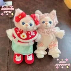 上海ディズニー リーナ・ベル ぬいぐるみキーホルダー ２点
