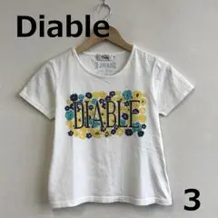値下　C0724A11【Diable】ロゴ入り半袖Tシャツ