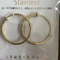 未使用 LOWRYSFARM ステンレスイヤリング