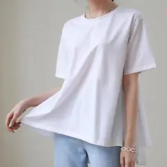 【美品】Deux Amour 半袖コットンTシャツ　Mサイズ　Lサイズ　a760