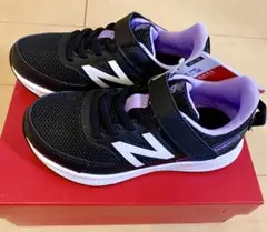 【新品】New Balance YT570PP3 ブラック/パープル 18cm