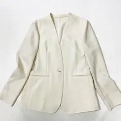 23区 ストレッチ 洗える ノーカラージャケット 春夏