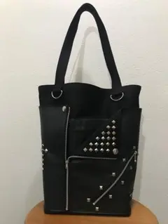 SALE！GlyPhS punk rockライダース studsトートバッグ