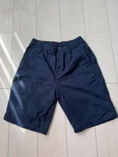 【未使用洗濯済】ネイビー ハーフパンツ ウエストゴム