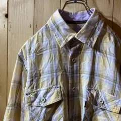 ss4851 GoldenBear 長袖シャツ チェック オレンジ M