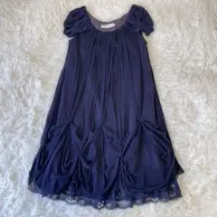 PEYTON PLACE ダークネイビー パーティードレス