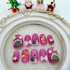 クリスマスネイルチップ メルヘン