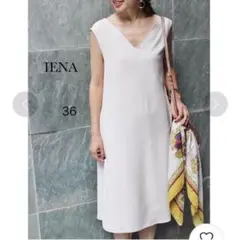 ⭐︎IENA⭐︎ミリオーネフレアワンピース 36 アイボリー
