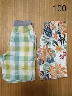 ハーフパンツ2枚セット　100サイズ