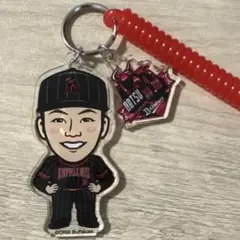 オリックス バファローズ 麦谷祐介 エアーくじ C賞 ゴム付きキーホルダー