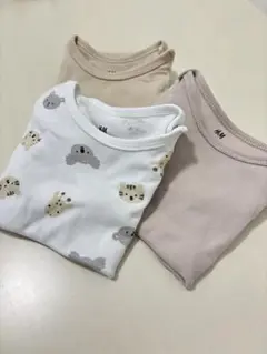Ｈ＆Ｍ半袖ボディスーツ3枚セット 6-9M