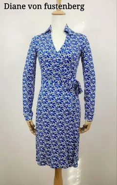 美品 diane von fustenberg ラッピングワンピース