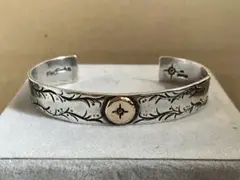 Wing Hands シルバー K10 ハート ホイールフェザー バングル Wing Hands シルバー K10 ハート ホイールフェザー バングル