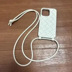 BOTTEGA VENETA ホワイト ケース付きストラップ