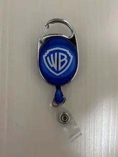 ワーナーブラザーズロゴ リール付きキーホルダー