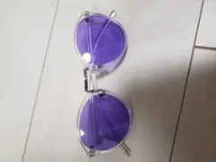サングラス　紫　パープル