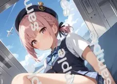 a4ポスター　AIイラスト 美女 アニメ　アート清楚可愛い　女の子　制服　美少女