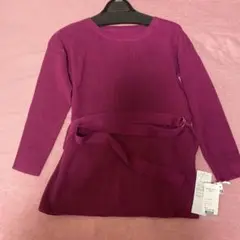 ベルト付きニット