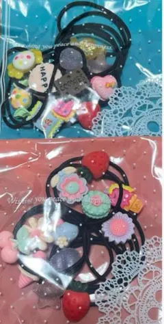③カラフルなヘアゴムセット