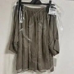 whim gazette ツイル顔料染めブラウス