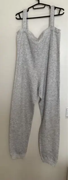 バレエ レッスン用オーバーオール　グレー