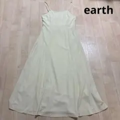 earthキャミワンピース ライトイエロー