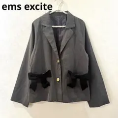 ems excite エムズエキサイト　リボンテーラードジャケット